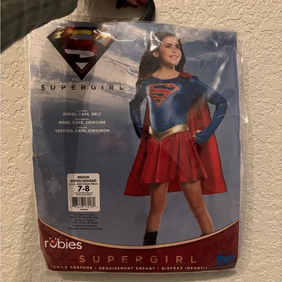Rubie's Supergirl Costume for Kids - Red and Blue - Picture 1 of 2